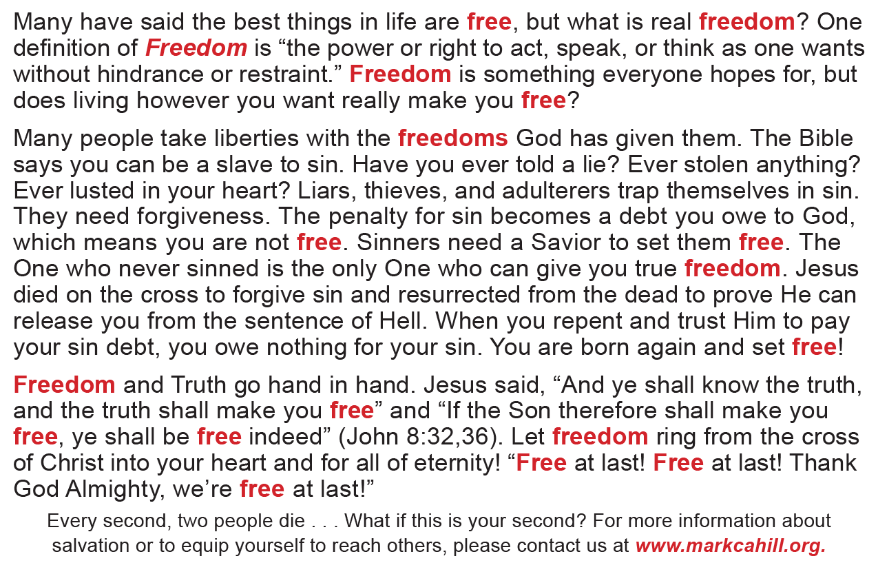 Freedom-wording